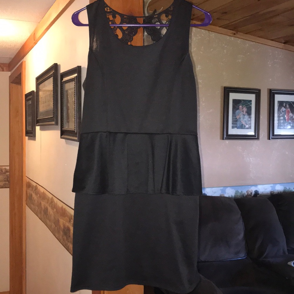 Deb peplum Dress with beautiful back cutout